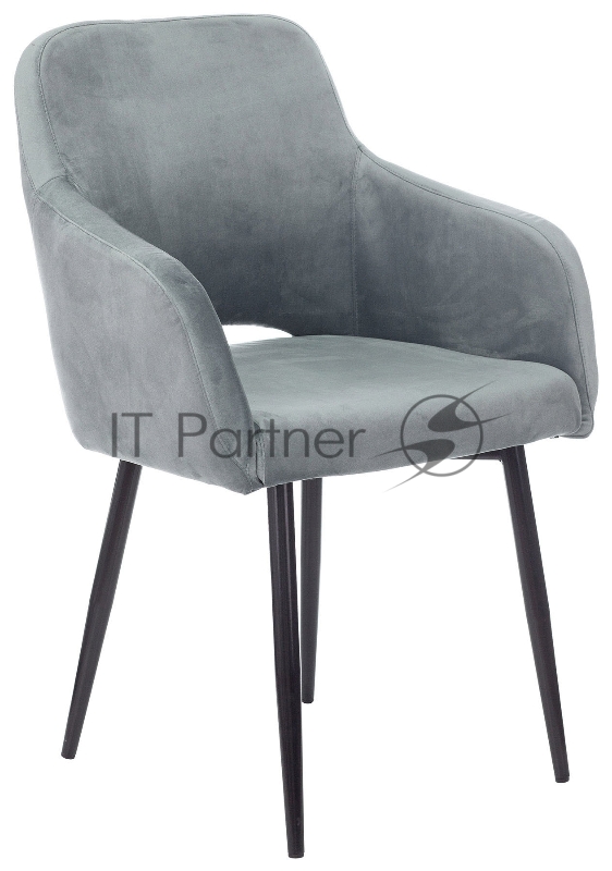 Кресло Бюрократ CH-380F голубая сталь Italia 21 на ножках металл черный