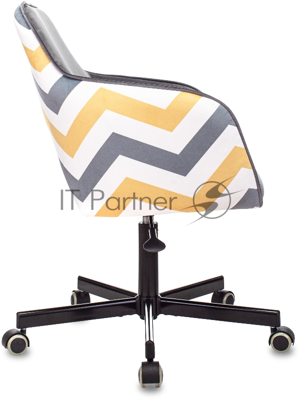 Кресло Бюрократ CH-380M серая жемчужина Italia 26 зигзаг крестовина металл