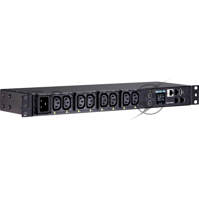 Блок распределения питания CyberPower PDU PDU81005 1U type, 16Amp, plug IEC 320 C20, (8) IEC 320 C13