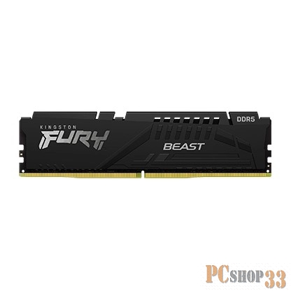 Оперативная память Kingston DRAM 16GB 5200MHz DDR5 CL40 DIMM FURY Beast Black EAN: 740617324372