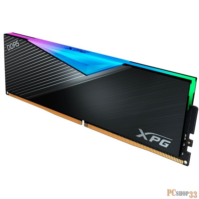 Модуль памяти ADATA DDR5 32GB 5200 DIMM XPG Lancer Black RGB Gaming Memory AX5U5200C3816G-DCLARBK Non-ECC, CL38, 1.25V, Heat Shield, Kit (2x16GB), RTL (936776)