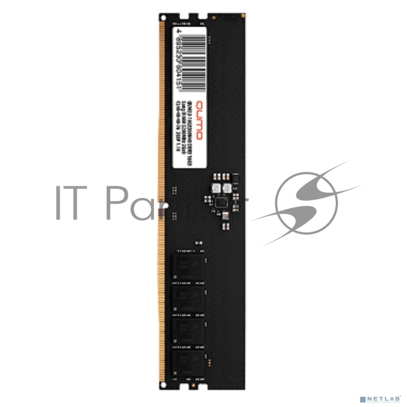 Модуль памяти QUMO DDR5 16GB Long DIMM 4800MHz 2Gх8 CL40-40-40-76 288P 1.1V (QUM5U-16G4800N40)