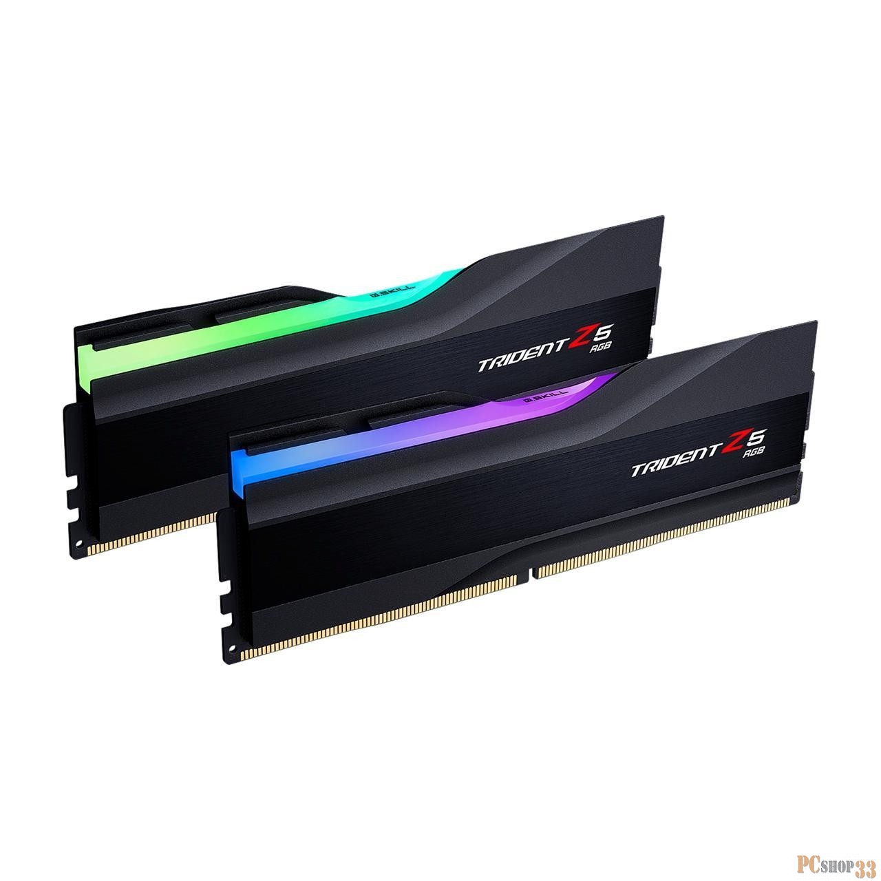 Модуль памяти DDR5 G.SKILL TRIDENT Z5 RGB 32GB (2x16GB) 6400MHz CL32 (32-39-39-102) 1.4V / F5-6400J3239G16GX2-TZ5RK / Black