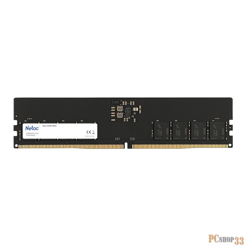 Модуль памяти DDR5 Netac Basic 8GB 4800MHz CL40 1.1V / NTBSD5P48SP-08