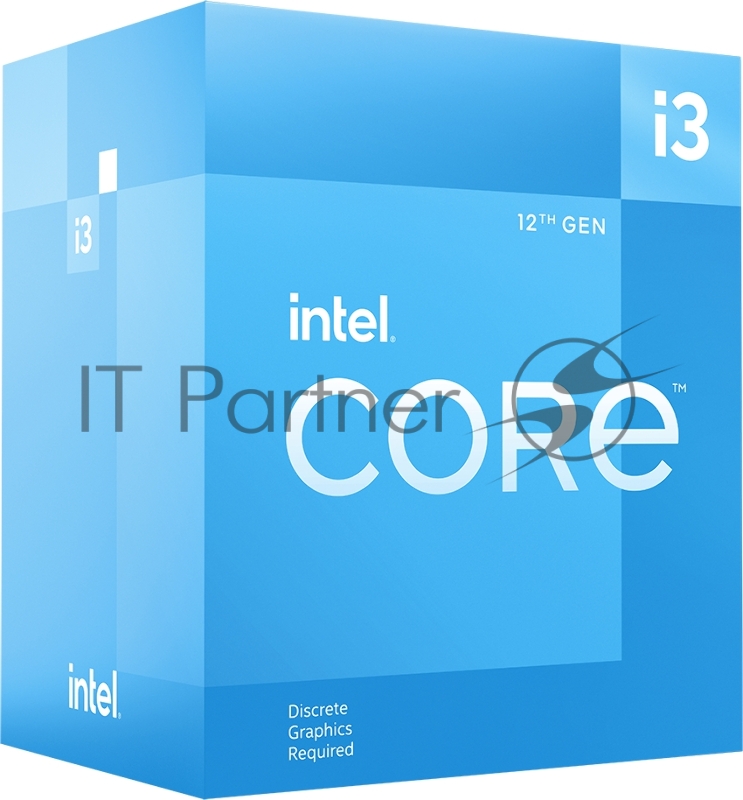 Процессор CPU LGA1700 Intel Core i3-12100F (Alder Lake, 4C/8T, 3.3/4.3GHz, 12MB, 58/89W) BOX, Cooler