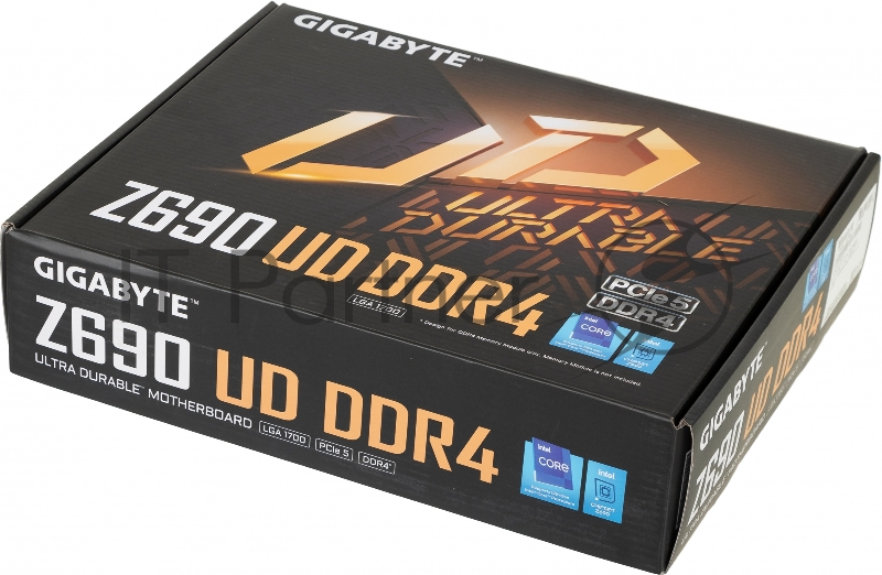 Материнская плата Gigabyte Z690 UD DDR4, Socket 1700, Intel Z690, 4xDDR4-3200, HDMI+DP, 3xPCI-Ex16, 2xPCI-Ex1, 6xSATA3(RAID 0/1/5/10), 3xM.2, 8Ch Audio, 2,5GbLan, (4+4)xUSB2.0, (5+2)xUSB3.2, (1+1)xUSB3.2 Type-C, 1xPS/2, ATX, RTL