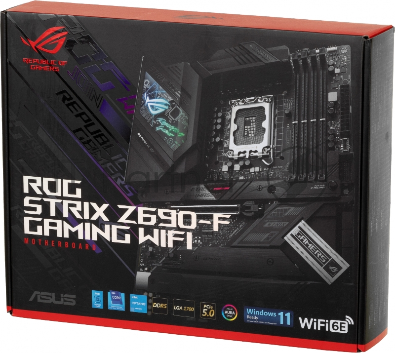 Материнская плата Asus ROG STRIX Z690-F GAMING WIFI Soc-1700 Intel Z690 4xDDR5 ATX AC`97 8ch(7.1) 2.5Gg RAID+HDMI+DP