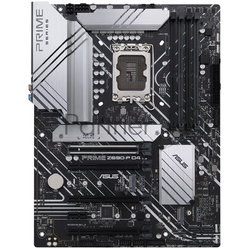 Материнская плата ASUS PRIME Z690-P D4 LGA1700, Z690, 4*DDR4, HDMI+DP, CrossFireX, SATA3 + RAID, Audio, Gb LAN, USB 3.2*8, USB 2.0*6, COM*1 header (w/o cable), ATX