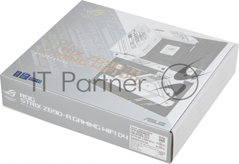 Материнская плата Asus ROG STRIX Z690-A GAMING WIFI D4 Soc-1700 Intel Z690 4xDDR4 ATX AC`97 8ch(7.1) 2.5Gg RAID+HDMI