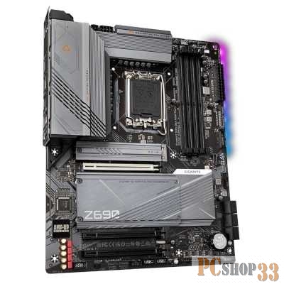 Материнская плата Gigabyte Z690 GAMING X, Socket 1700, Intel®Z690, 4xDDR5-4800, HDMI+DP, 3xPCI-Ex16, 6xSATA3(RAID 0/1/5/10), 4xM.2, 8Ch Audio, 2,5GbLan, (4+4)xUSB2.0, (5+2)xUSB3.2, (1+1)xUSB3.2 Type-C™, ATX, RTL