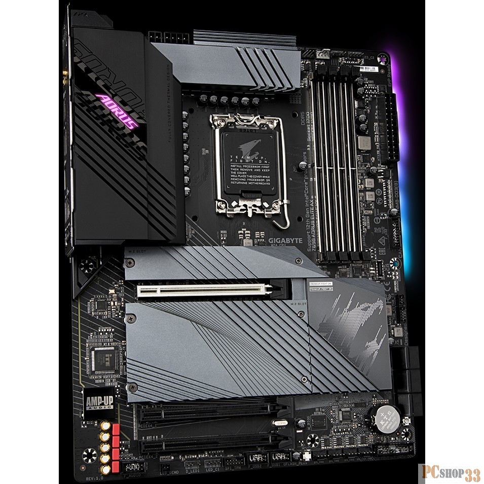 Материнская плата Gigabyte Z690 AORUS ELITE AX, Socket 1700, Intel®Z690, 4xDDR5-4800, HDMI+DP, 1xPCI-Ex16, 2xPCI-Ex4, 6xSATA3(RAID 0/1/5/10), 4xM.2, 8Ch Audio, 1x2.5GbLan, WiFi, (4+4)xUSB2.0, (5+2)xUSB3.2, (1+1)xUSB3.2 Type-C™, ATX, RTL, {}