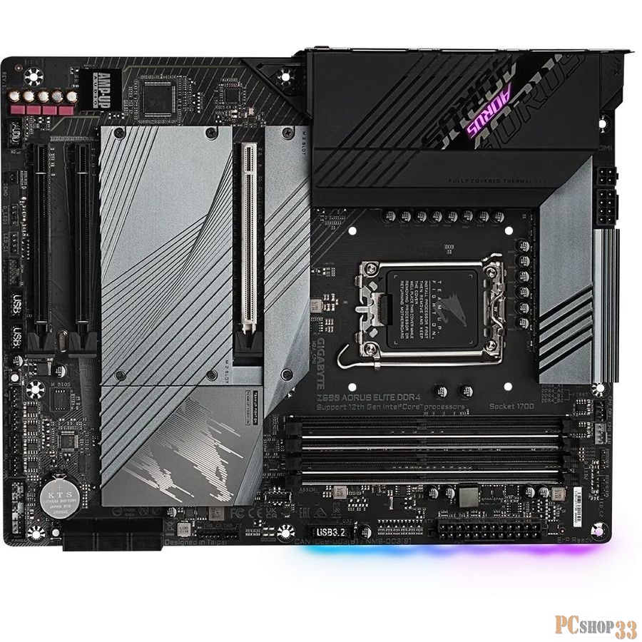 Материнская плата Gigabyte Z690 AORUS ELITE DDR4 Soc-1700 Intel Z690 4xDDR4 ATX AC`97 8ch(7.1) 2.5Gg RAID+HDMI+DP