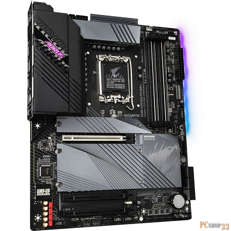 Материнская плата Gigabyte Z690 AORUS ELITE DDR4 Soc-1700 Intel Z690 4xDDR4 ATX AC`97 8ch(7.1) 2.5Gg RAID+HDMI+DP