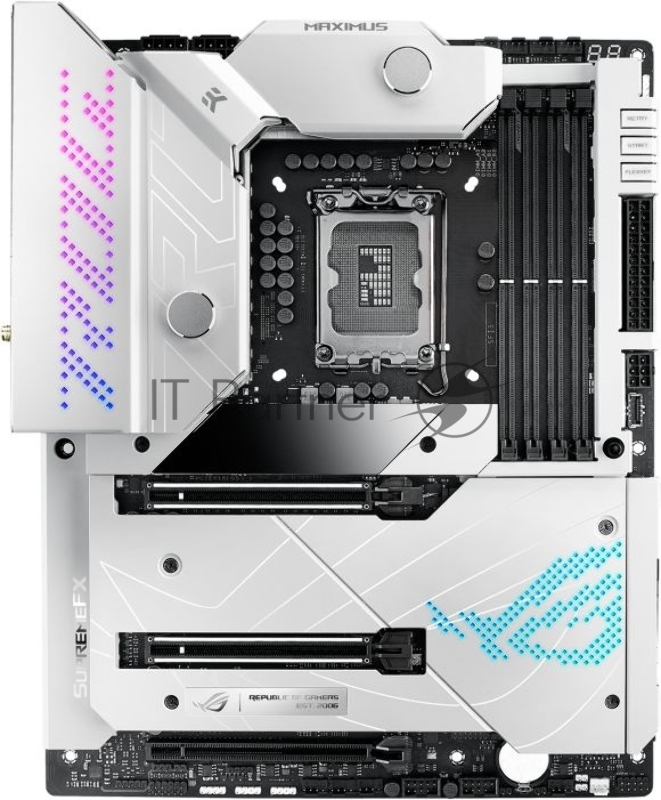 Материнская плата ASUS ROG MAXIMUS Z690 FORMULA, LGA1400, Z690, 4*DDR5 , SLI+CrossFireX, SATA3 + RAID, Audio, LAN*2 (2,5 + 10 GB), USB 3.2*15, USB 2.0*4, ATX 90MB1370-M0EAY0