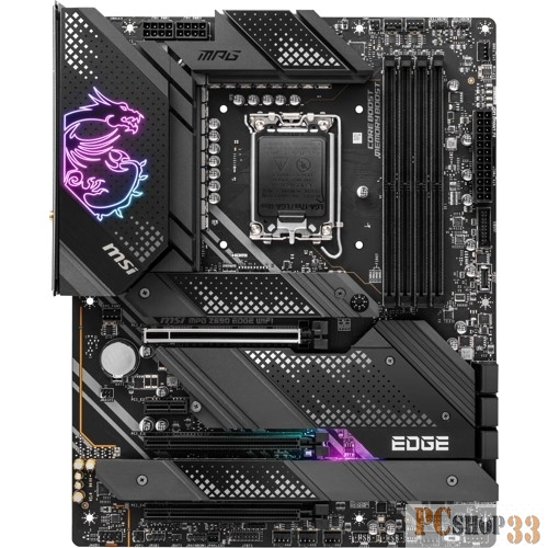 Материнская плата MSI MPG Z690 EDGE WIFI MS-7D31MPG Z690 EDGE WIFI601-7D31-A01,0A801-7A94-10 MPG Z690 EDGE WIFI,Z690, LGA 1700,4*DDR4,3*PCI-Ex16,4*M.2,6 Gen2,HD Audio,,(911-7D31-01S)
