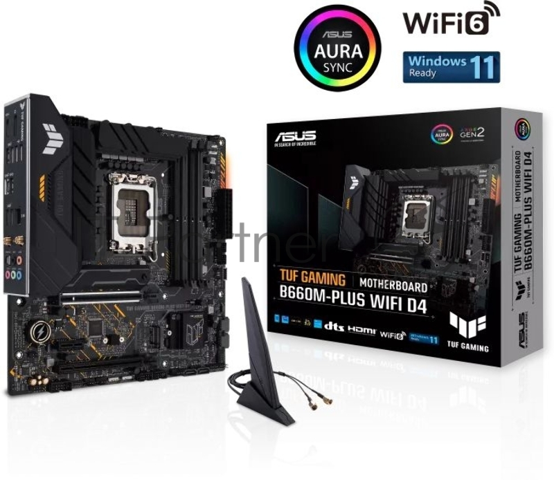Материнская плата ASUS TUF GAMING B660M-PLUS WIFI D4 / LGA1700,B660,USB3.2 GEN 2X2,MB (516859)