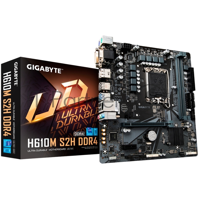 Материнская плата H610 S1700 MATX H610M S2H DDR4 GIGABYTE
