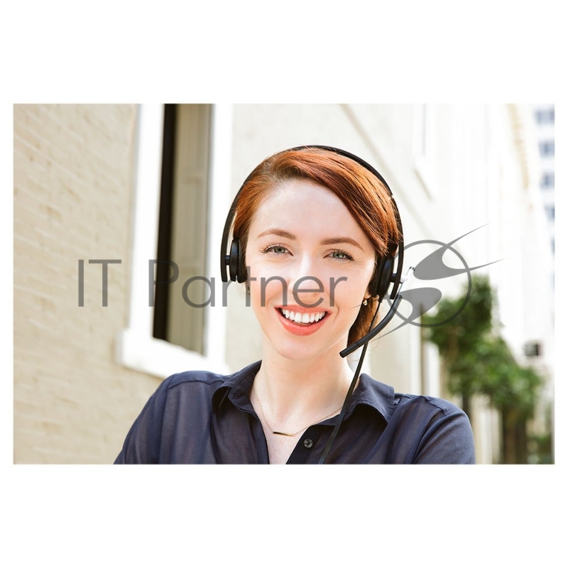 Наушники с микрофоном Logitech H650E черный 1.1м