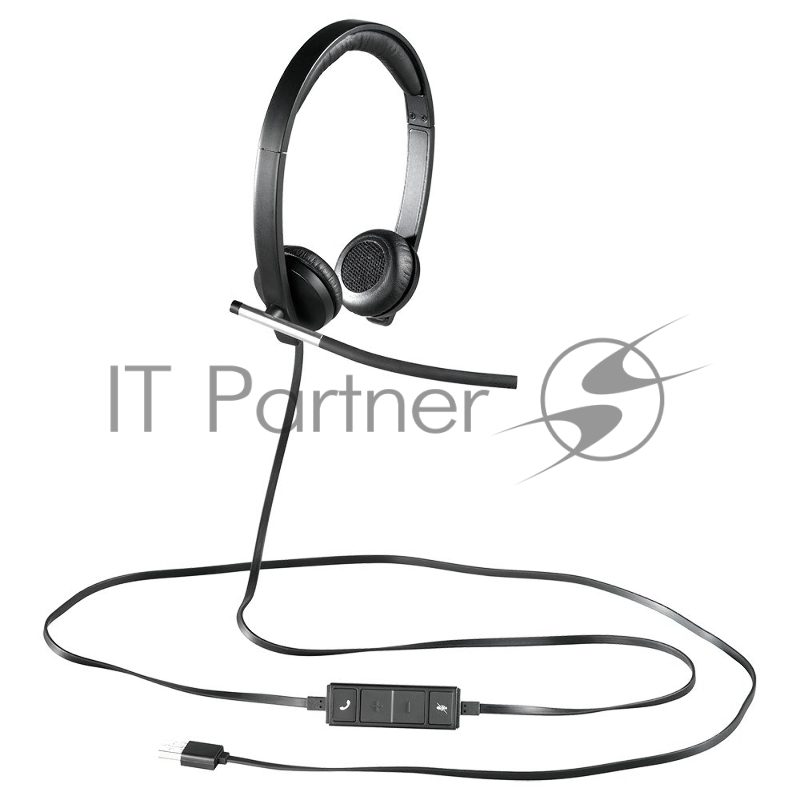Наушники с микрофоном Logitech H650E черный 1.1м