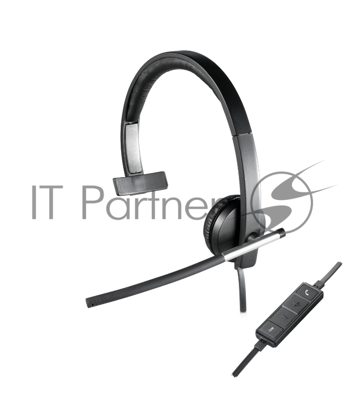 Наушники с микрофоном Logitech H650E черный 1.1м