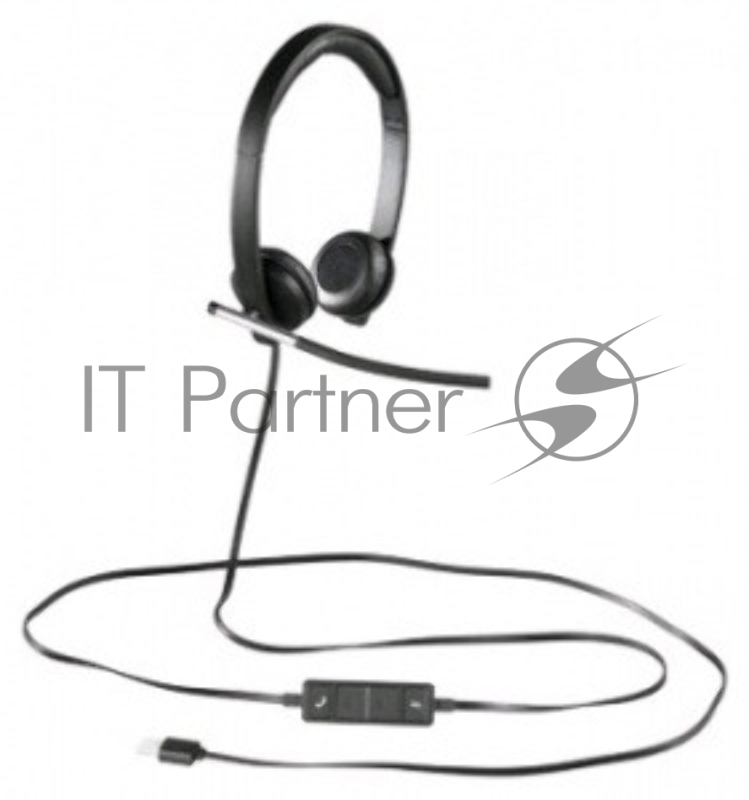 Наушники с микрофоном Logitech H650E черный 1.1м