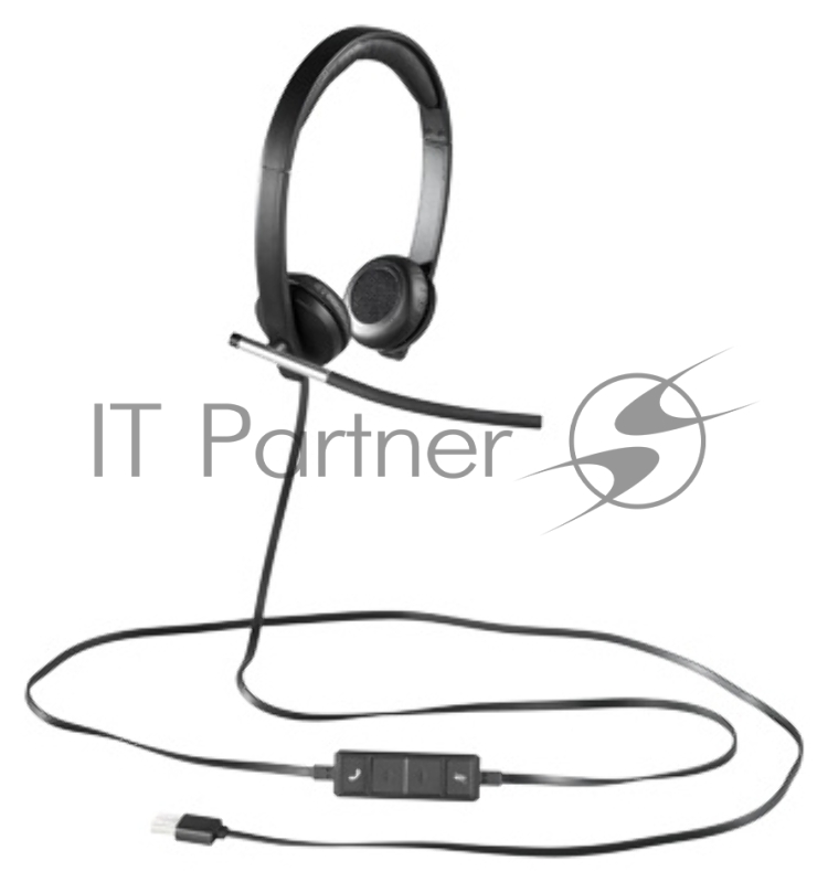 Наушники с микрофоном Logitech H650E черный 1.1м