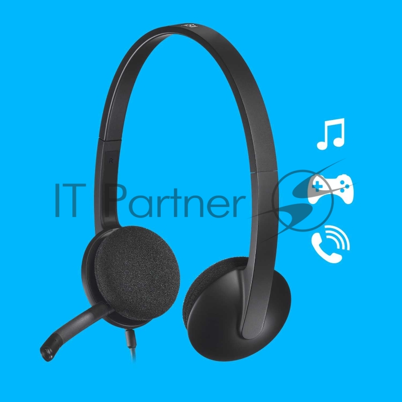 Наушники 981-000475 Logitech Headset H340 USB