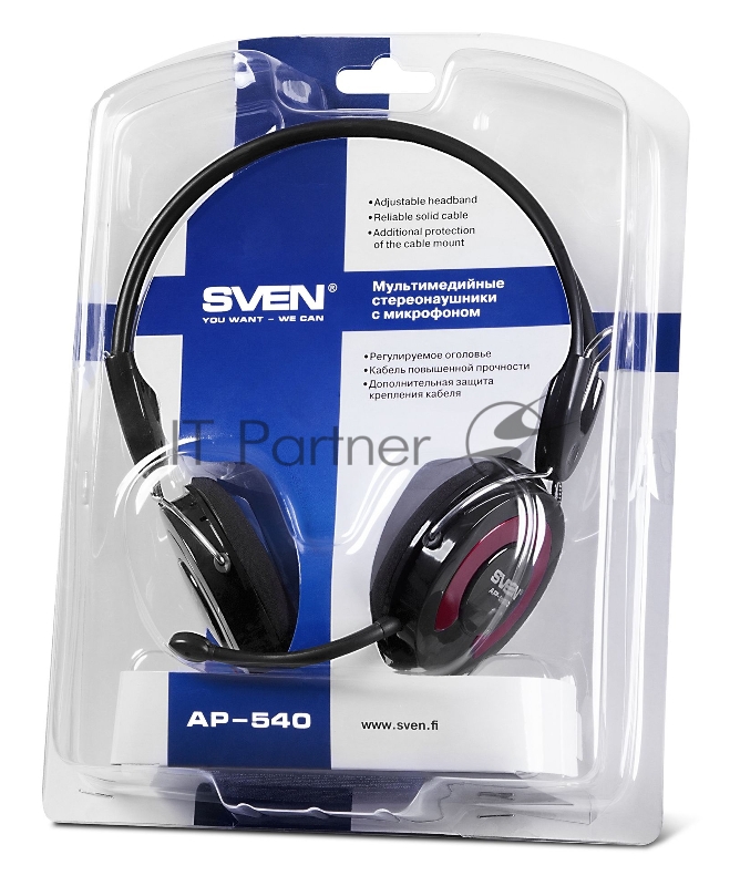 Гарнитура SVEN AP-540 с регулятором громкости