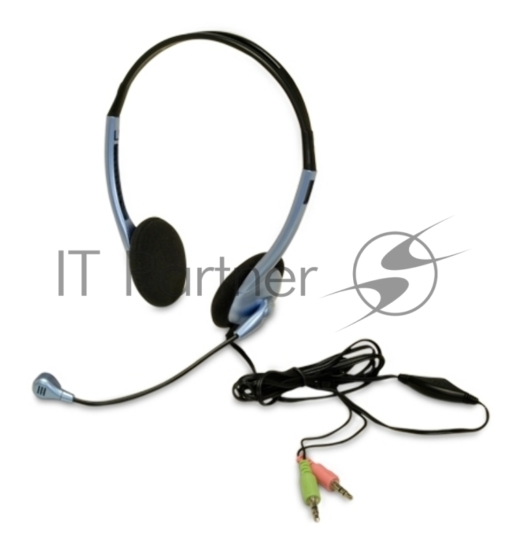 Наушники GENIUS HS-02B 535164 {Наушники с микрофоном, регулятор громкости}