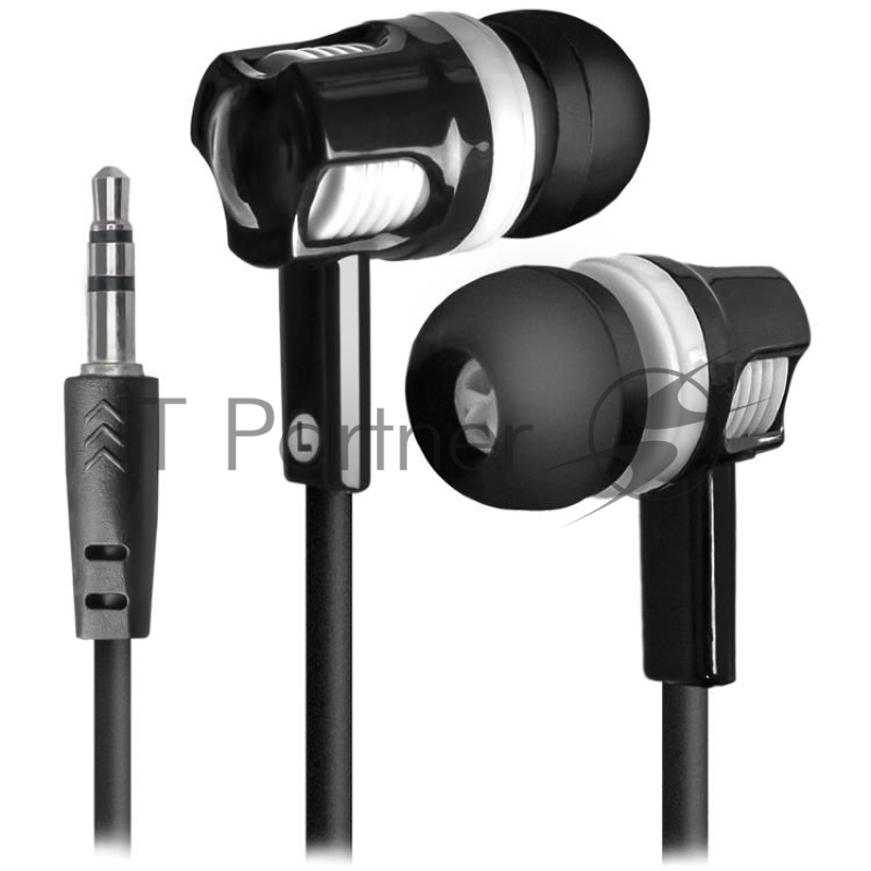 Наушники Defender Наушники вставки Basic 609 черный + белый 63609