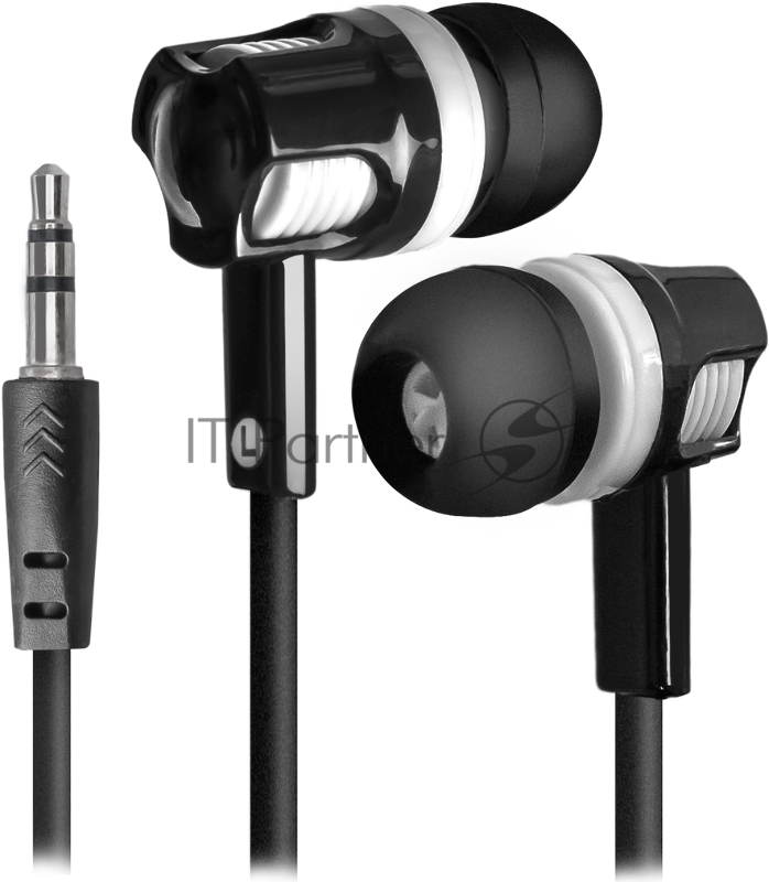 Наушники Defender Наушники вставки Basic 609 черный + белый 63609