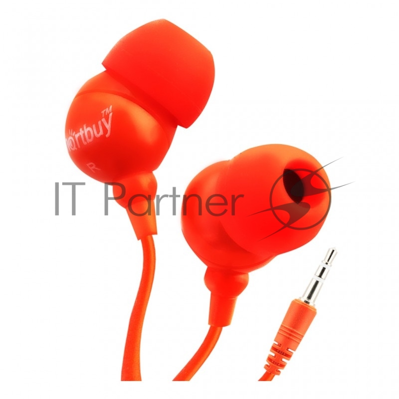 Внутриканальные наушники SmartBuy® COLOR TREND, красные (арт. SBE-3300)/320