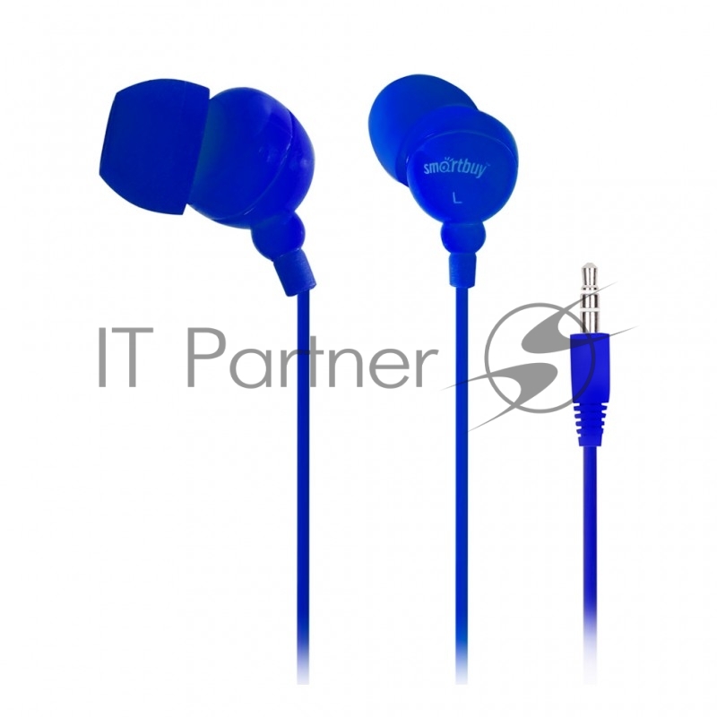 Внутриканальные наушники SmartBuy® COLOR TREND, синие (арт. SBE-3400)/320