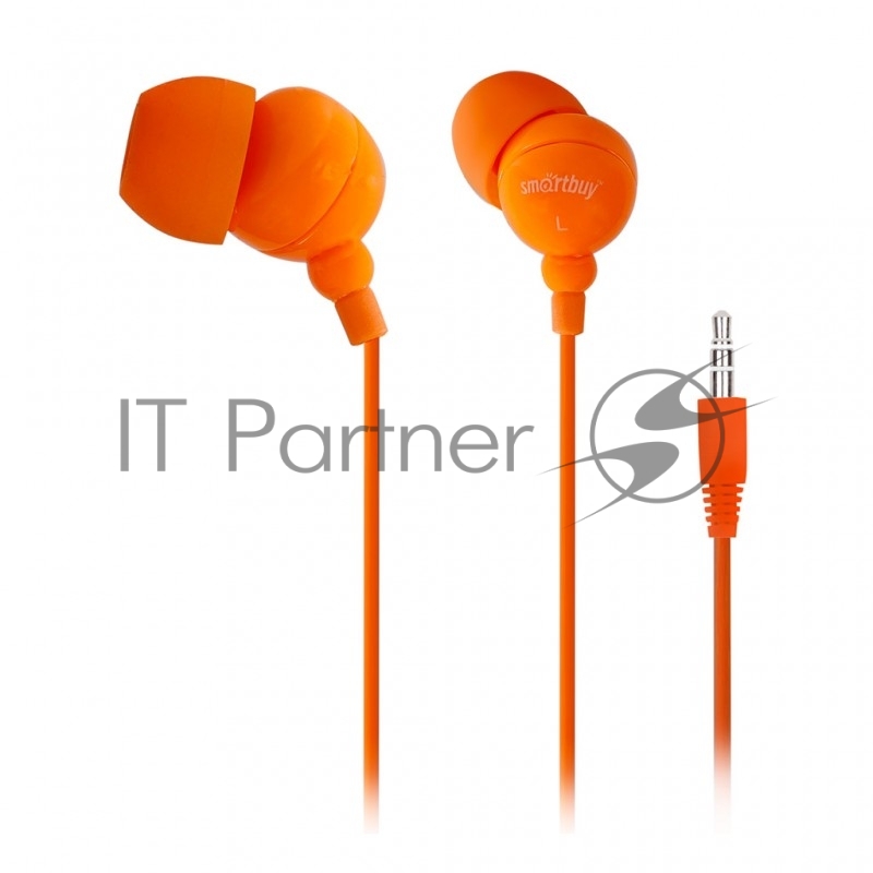 Внутриканальные наушники SmartBuy® COLOR TREND, оранжевые (арт. SBE-1300)/320