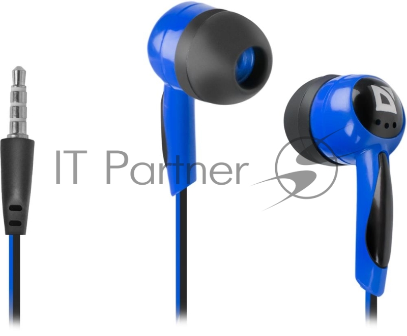 Наушники Defender Basic-604 Blue кабель 1,1 м