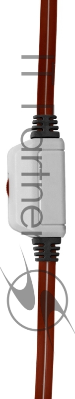 Наушники DEFENDER Warhead G-120 красный + белый, кабель 2 м