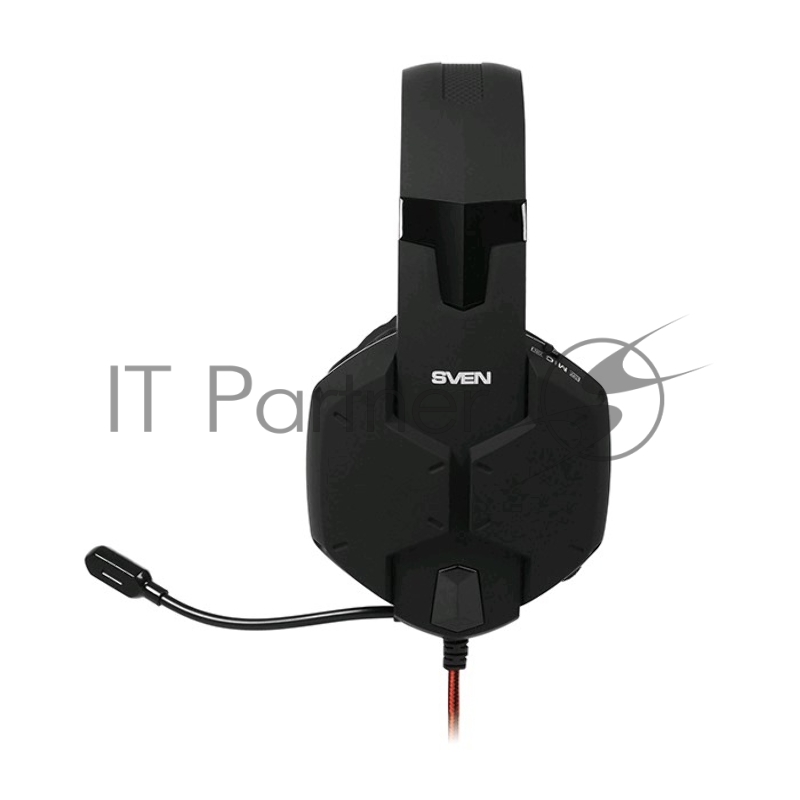 Игровые стереонаушники с микрофоном SVEN AP-G988MV, черный-красный Игровые стереонаушники с микрофоном SVEN AP-G988MV, черный-красный