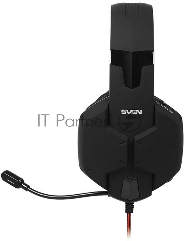 Игровые стереонаушники с микрофоном SVEN AP-G988MV, черный-красный Игровые стереонаушники с микрофоном SVEN AP-G988MV, черный-красный