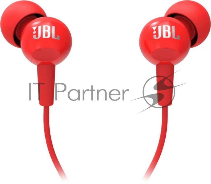 Наушники JBL Гарнитура C100si, красная