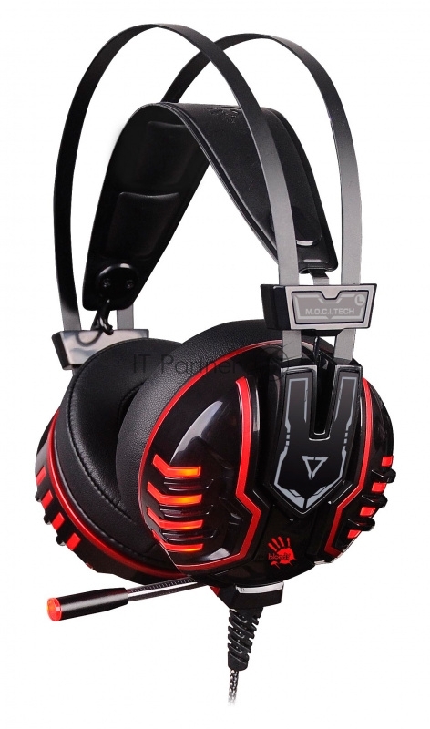 Наушники с микрофоном A4 Bloody M615 черный 1.2м мониторы оголовье (M615 B/R)