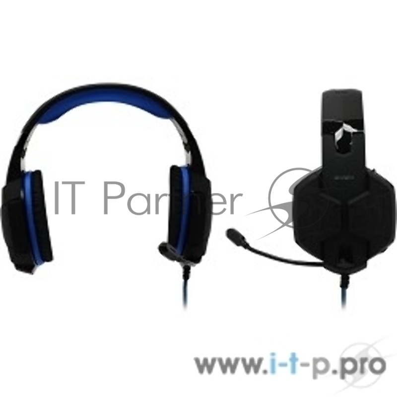 Гарнитура SVEN AP-U980MV, черный-синий (USB, LED, 7.1, 2.2m)
