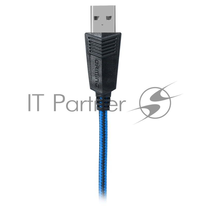 Гарнитура SVEN AP-U980MV, черный-синий (USB, LED, 7.1, 2.2m)