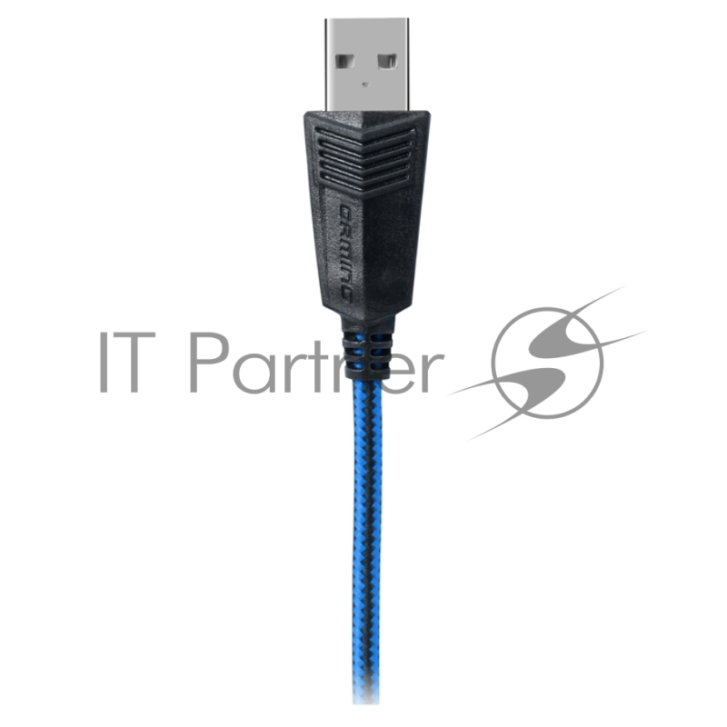 Гарнитура SVEN AP-U980MV, черный-синий (USB, LED, 7.1, 2.2m)