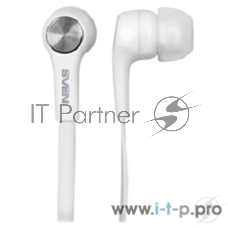 Внутриканальные стереонаушники с микрофоном SVEN E-211M, белый