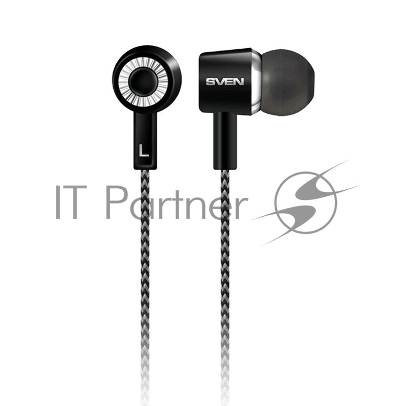 Наушники SVEN E-109M, чёрный-серый