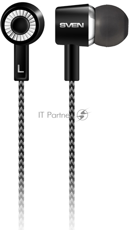 Наушники SVEN E-109M, чёрный-серый