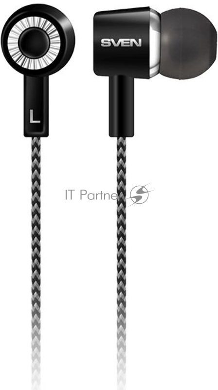 Наушники SVEN E-109M, чёрный-серый
