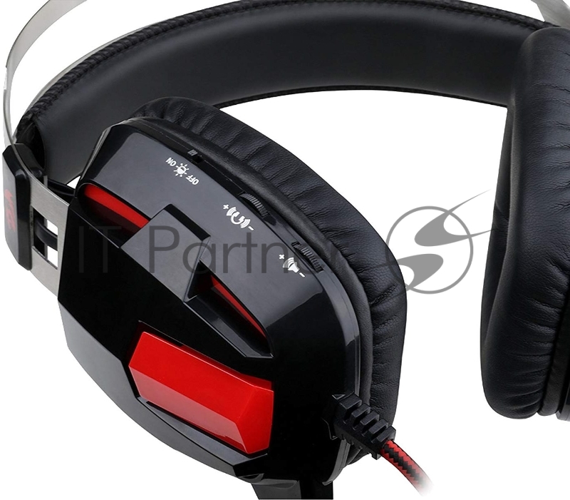 Гарнитура REDRAGON игровая Lagopasmutus 2 красный + черный, кабель 2 м.