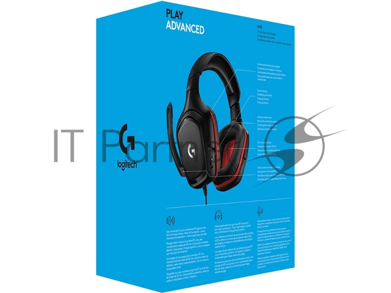 Гарнитура Logitech Headset G332 Wired Gaming Leatherette Retail