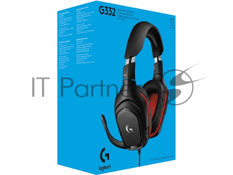 Гарнитура Logitech Headset G332 Wired Gaming Leatherette Retail